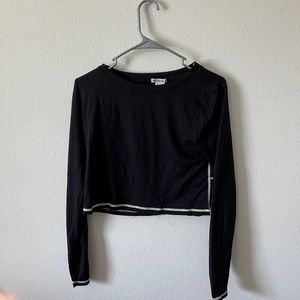 Athletic Stitched Crop Shirt